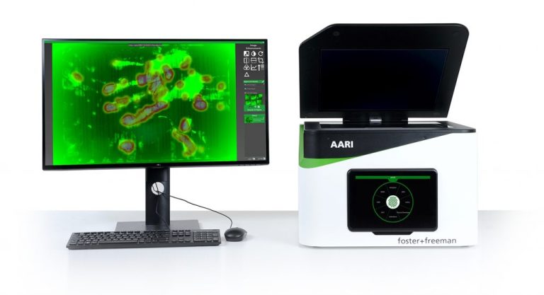 Foster and Freeman AARI Amino Acid Rapid Imager for marking up and processing porous evidence such a paper for fingerprints