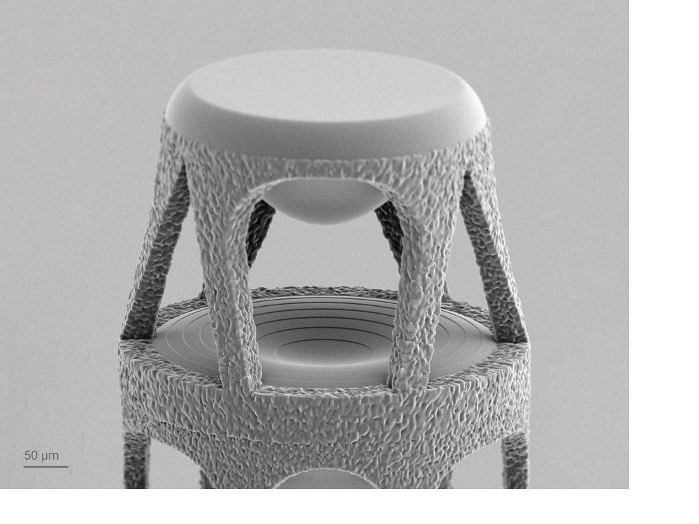 SEM image of 3D printed lens array